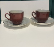 filizanki porcelanowe unikatowe złocone 230ml duże PALOSDY POTTERY est 1853