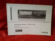 TACHOGRAF CYFROWY VDO DTCO 1381 Książka / Instrukcja obsługi 