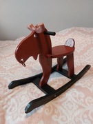 IKEA EKORRE Łoś konik koń na biegunach HANDMADE brokatowy Mikołaj Święta