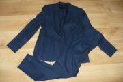 Garnitur Massimo Dutti, r. 42, niebieski, klasa, piękny, okazja! 