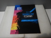 Blok techniczny czarny A4 pastele-kreda-farba 10 kartek Oxford