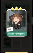 Monopoly go karta Peter pettigrew 3* set 14 naklejka