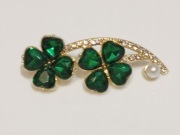 Broszka czterolistna koniczyna 