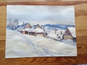 Akwarela Bogusław Heczko 1978 r.