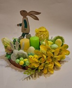 STROIK WIELKANOCNY, STROIKI, ŁADNIE ZIELONO I ŻÓŁTO