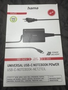 Hama uniwersalny zasilacz ładowarka do laptopa Power Delivery USB C 65w