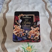 Puszka po ciastkach, kolekcjonerska, angielska, misie