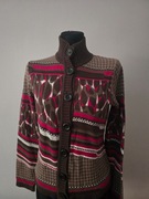 Betty Barkley ciepły sweter, sweter na guziki S
