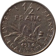 Francja 0,5 franka z 1976 roku - OBEJRZYJ MOJĄ OFERTĘ