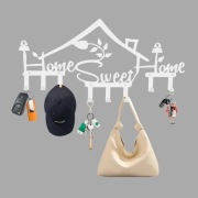 WIESAK UCHWYT ŚCIENNY „HOME SWEET HOME” NA KLUCZE UBRANIA