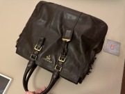 Prada oryginalna certyfikowana brązowa torba