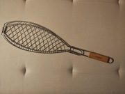 Ruszt BBQ do ryb drewniany uchwyt 