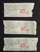 1982, Warszawa Kino Luna, 3 x bilet 30zł, Okręg.Przeds.Rozp.Filmów
