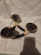 Świecznik ceramiczny retro vintage