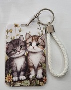 Identyfikator etui na kartę przepustka smycz kotki pokrowiec holder