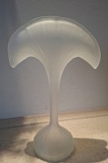 STELVIA GLASS VASE OPALINE EMPOLI 70s 