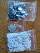 Zestaw do przypinek, piny puste, przypinki 22mm