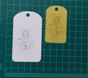 Scrapki Tagi zestaw Komunia Pan Jezus super cana