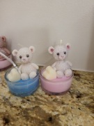 Podziękowania dla gości  Chrzest , baby shower Świece sojowe 