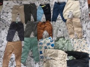 Zestaw ubranek dziecięcych rozmiar 80 67 szt paka dla dziecka body pajace