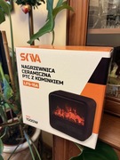 Nagrzewnica ceramiczna PTC z kominkiem 1500W Skiva
