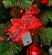 Lampki choinkowe led 10m czerwone