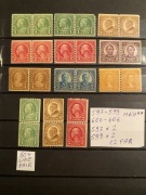 USA Scott 597-606 MNH** 597x2,599x2 /12 par 