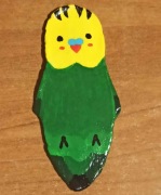 Magnes Papuga (ręcznie wykonany)