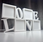 Ramka na zdjęcia 5x5 cm Walentynkowa Biała