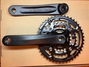 Mechanizm korbowy MTB Decathlon trzyrzędowy 7-8-9 biegowy