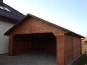 Garaż z drewna wiata drewniana