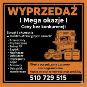 Wyprzedaz pily tasmowe tarczowe brzeszczoty impregnaty bejce tasmy zapinki