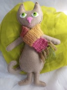 MASKOTKA "KOTEK PSOTEK" FILC HAND MADE