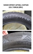 Opony letnie 4 sztuki 215/55R18 (99V)