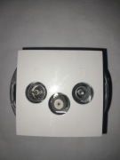 Gniazdo RTV-SAT Hager Polo Fiorena białe - używane 