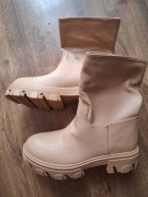 Trapery damskie karmelowe