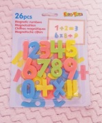 zestaw 26 magnetycznych cyferek i znaków matematycznych marki Eddy Toys