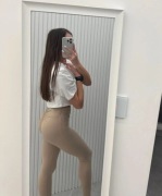 Legginsy modelujące z marszczeniami Slay Beż r.M