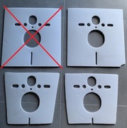 Geberit podkładka, przegroda tłumiąca pod WC/bidet/muszlę klozetową