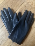 Damskie czarne zimowe rękawiczki