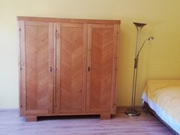 piękna zabytkowa szafa trzydrzwiowa drewniana jesion stan bdb pojemna