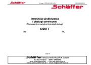 Schaffer 6680T Instrukcja Obsługi i konserwacji