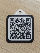 Brelok Kod QR Instagram Menu Wi-Fi Wizytówka 3D