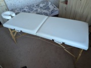 Stół do masażu Habys Panda 70 biały drewniany