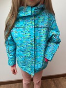 Ciepła kurtka zimowa 104–110 cm turkusowa na zimę i jesień zara hm Topolino