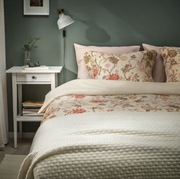 IKEA NÄSSELKLOCKA 240x220 Komplet pościeli beżowy/ jasnoszary