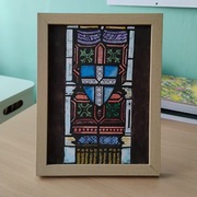 Rysunek Witraż w ramce A5