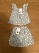 Komplet Zara spódniczka i bluzka rozm 110 