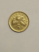 Sprzedam monetę  Singapur 5 centów 1987r. stan bdb.