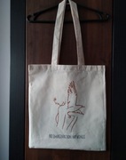 Eko torba ręcznie malowana torba materiałowa na zakupy shopper bag